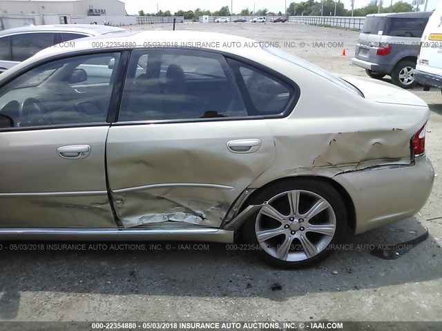 4S3BL856884207610 - 2008 SUBARU LEGACY 3.0R LIMITED GOLD photo 6