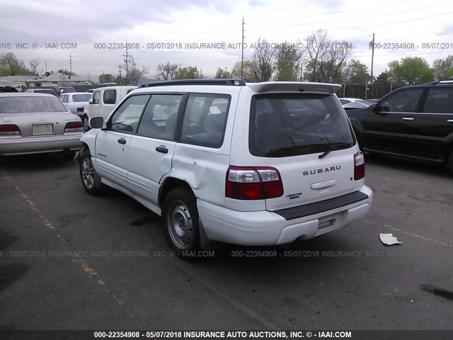 JF1SF65601H700732 - 2001 SUBARU FORESTER S Ağ foto 3