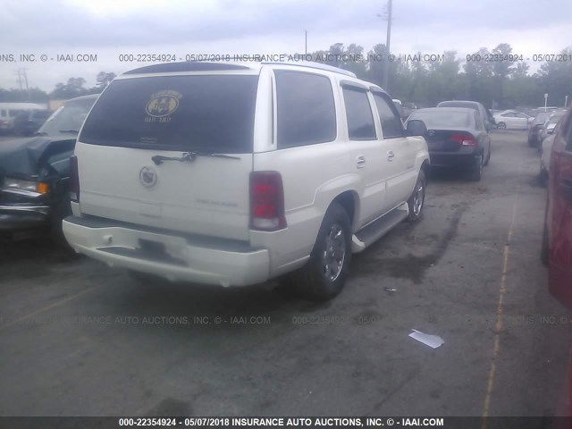 1GYEK63N64R191008 - 2004 CADILLAC ESCALADE LUXURY თეთრი ფოტო 4