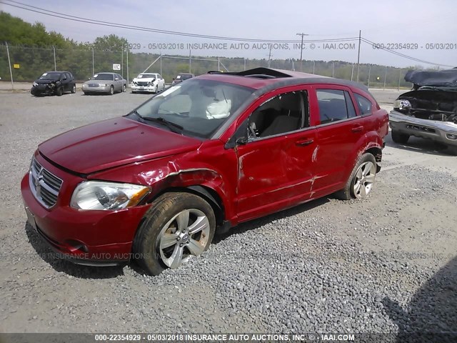 1C3CDWDA6CD533477 - 2012 DODGE CALIBER SXT RED photo 2