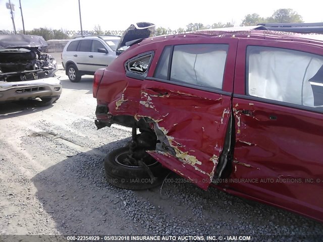 1C3CDWDA6CD533477 - 2012 DODGE CALIBER SXT RED photo 6