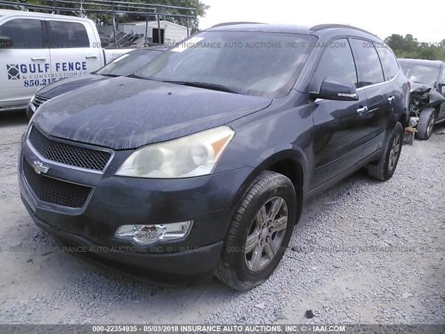 1GNLRFED2AJ218753 - 2010 CHEVROLET TRAVERSE LT GRAY photo 2