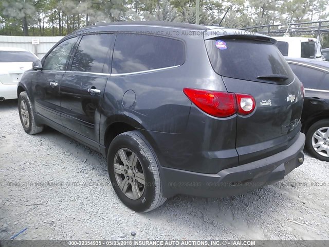 1GNLRFED2AJ218753 - 2010 CHEVROLET TRAVERSE LT GRAY photo 3