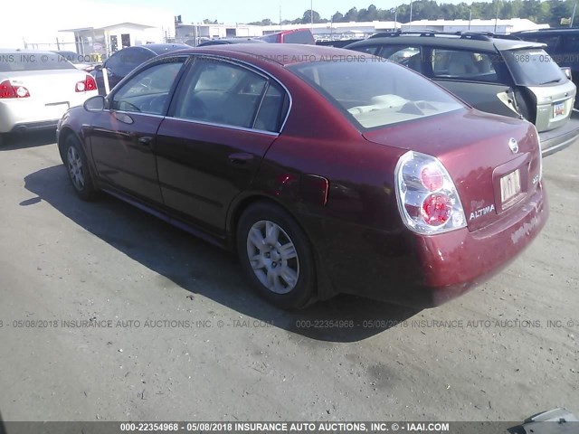 1N4AL11D45C230462 - 2005 NISSAN ALTIMA S/SL BURGUNDY photo 3