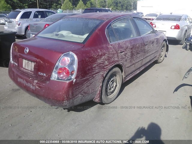 1N4AL11D45C230462 - 2005 NISSAN ALTIMA S/SL BURGUNDY photo 4