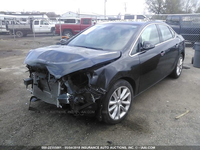 1G4PP5SK3D4143220 - 2013 BUICK VERANO BLACK photo 2