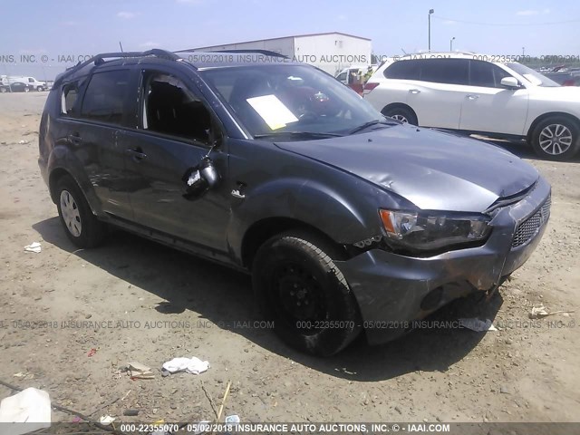 JA4AS2AW4CU030736 - 2012 MITSUBISHI OUTLANDER ES ნაცრისფერი ფოტო 1