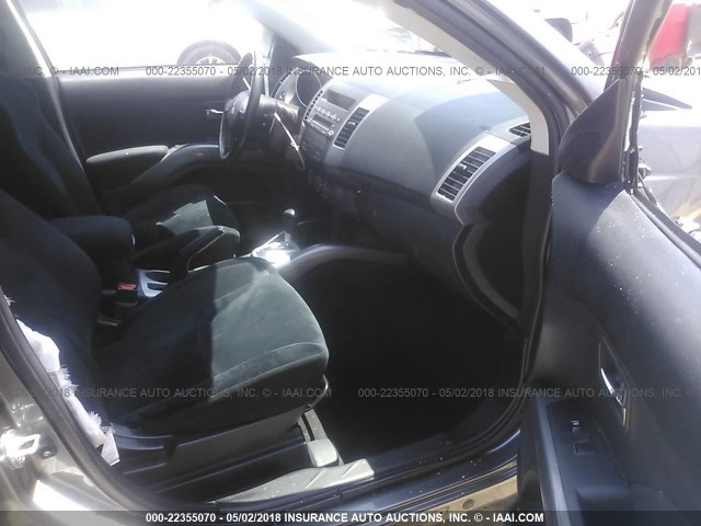 JA4AS2AW4CU030736 - 2012 MITSUBISHI OUTLANDER ES ნაცრისფერი ფოტო 5