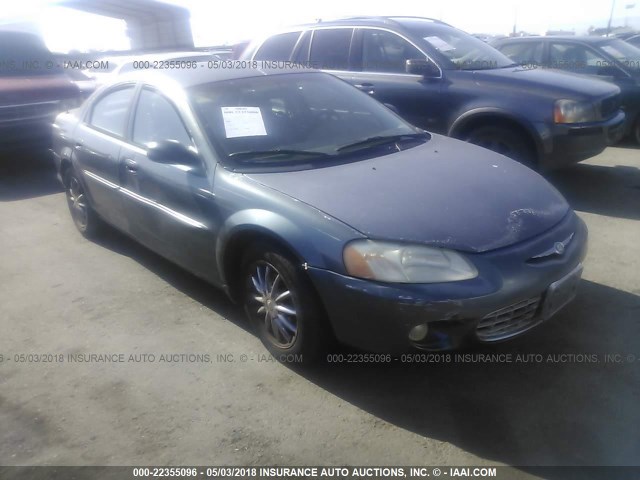 1C3EL56R32N111846 - 2002 CHRYSLER SEBRING LXI BLUE photo 1