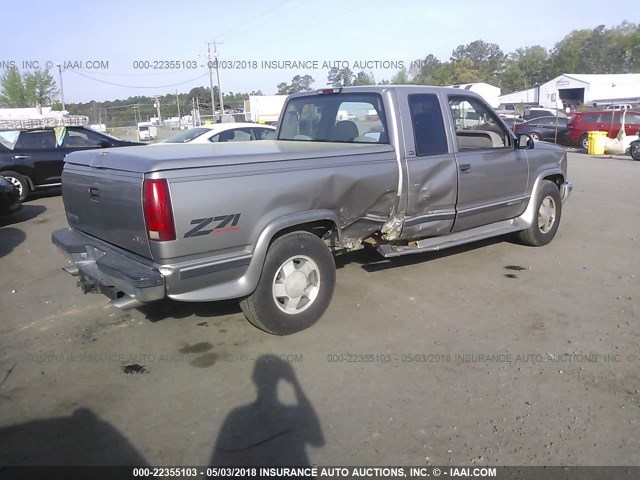 2GTEK19R6W1539792 - 1998 GMC SIERRA K1500 GRAY photo 4