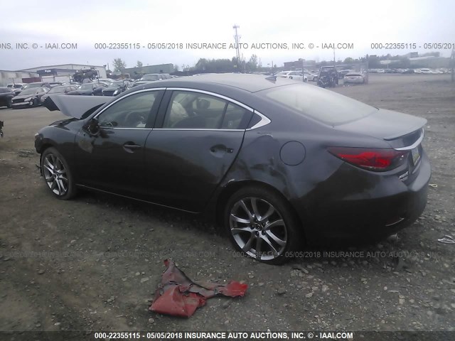 JM1GJ1W59E1103973 - 2014 MAZDA 6 GRAND TOURING GRAY photo 3