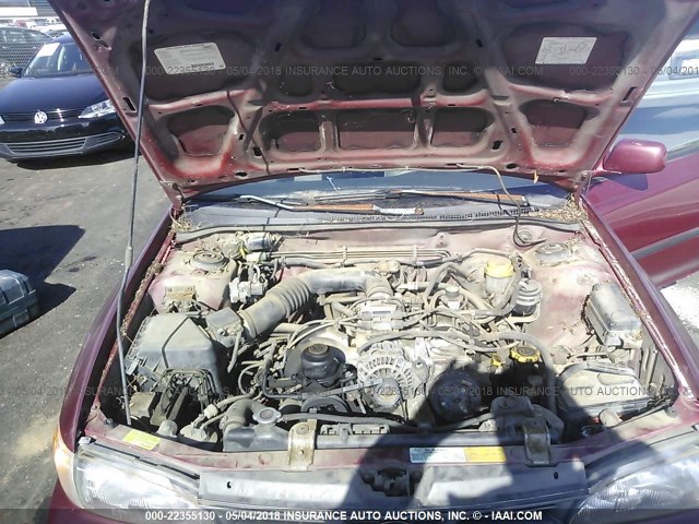 JF1GC6555SH512327 - 1995 SUBARU IMPREZA LX MAROON photo 10