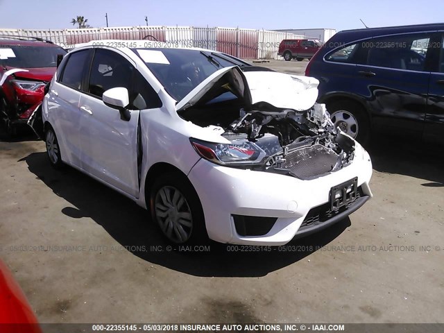 JHMGK5H55GX018953 - 2016 HONDA FIT LX WHITE photo 1