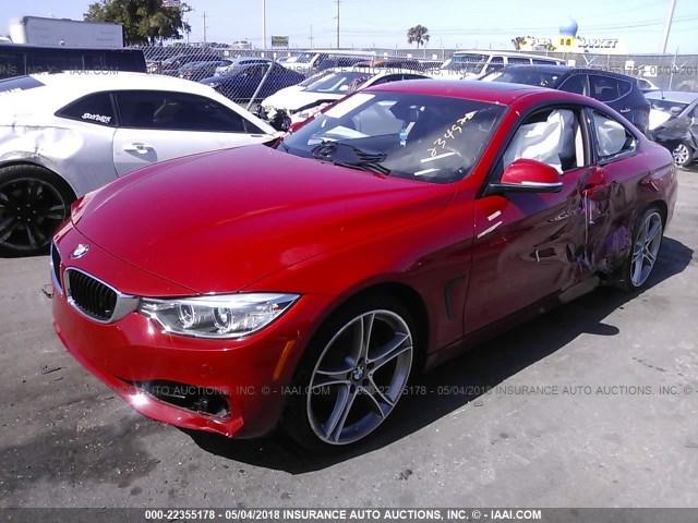 WBA3N3C52FK234920 - 2015 BMW 428 I RED photo 2