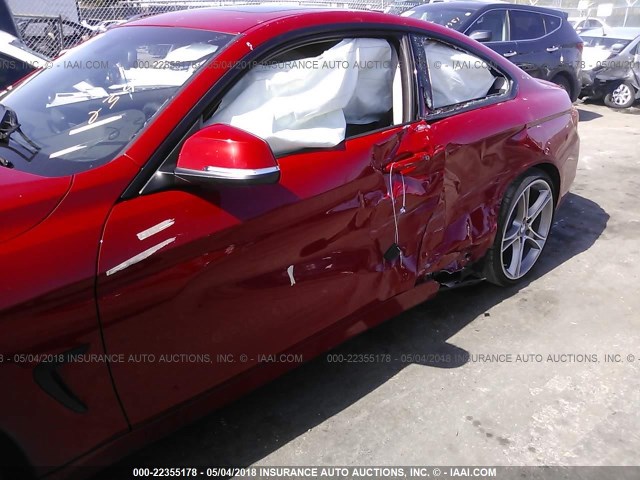 WBA3N3C52FK234920 - 2015 BMW 428 I RED photo 6