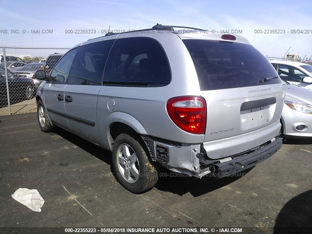 1D4GP24R85B294566 - 2005 DODGE GRAND CARAVAN SE SILVER photo 3