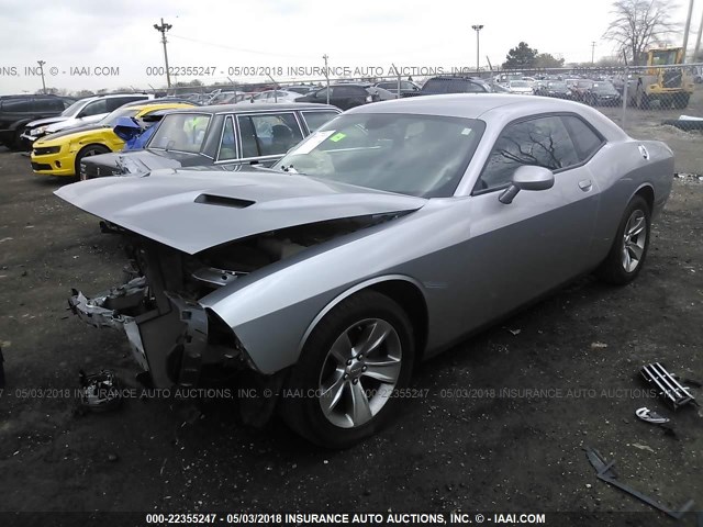 2C3CDZAG3GH217487 - 2016 DODGE CHALLENGER SXT GRAY photo 2