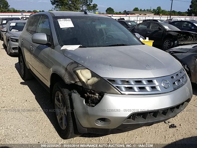 JN8AZ08T35W303680 - 2005 NISSAN MURANO SL/SE/S SILVER photo 1