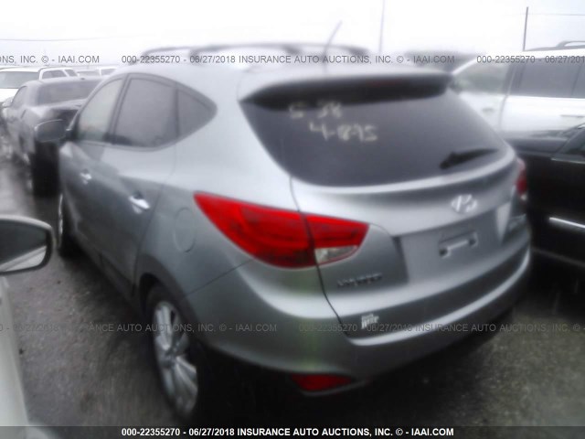 KM8JU3AC6CU403654 - 2012 HYUNDAI TUCSON GLS/LIMITED ვერცხლისფერი ფოტო 3
