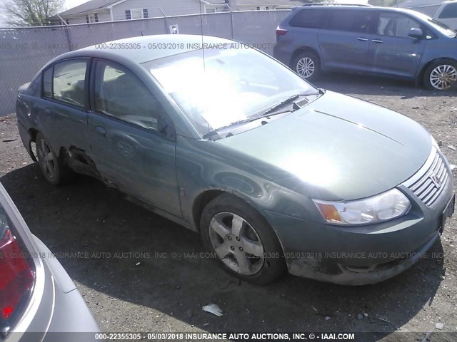 1G8AL55F67Z181711 - 2007 SATURN ION LEVEL 3 GREEN photo 1