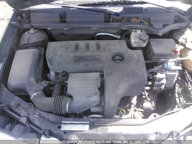 1G8AL55F67Z181711 - 2007 SATURN ION LEVEL 3 GREEN photo 10