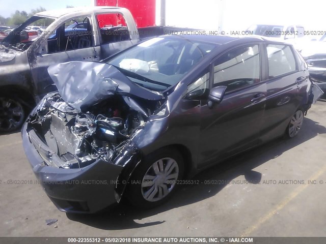 3HGGK5H59FM740773 - 2015 HONDA FIT LX BLACK photo 2