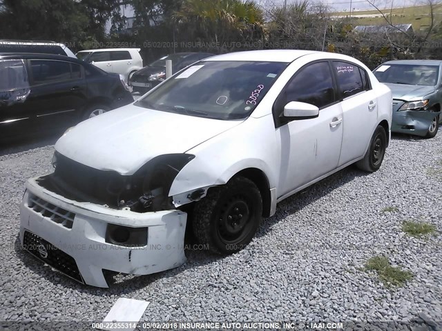 3N1AB61E67L608472 - 2007 NISSAN SENTRA 2.0/2.0S/2.0SL WHITE photo 2