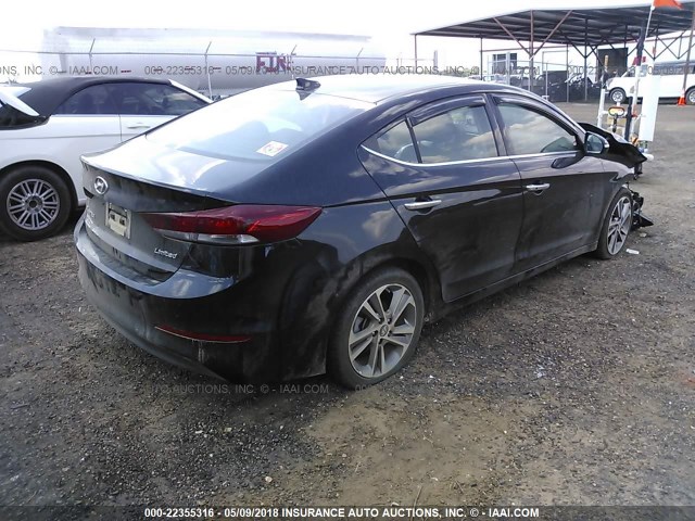 5NPD84LF3HH011736 - 2017 HYUNDAI ELANTRA SE/VALUE/LIMITED BLACK photo 4