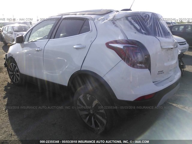 KL4CJGSB0HB047038 - 2017 BUICK ENCORE ESSENCE WHITE photo 3