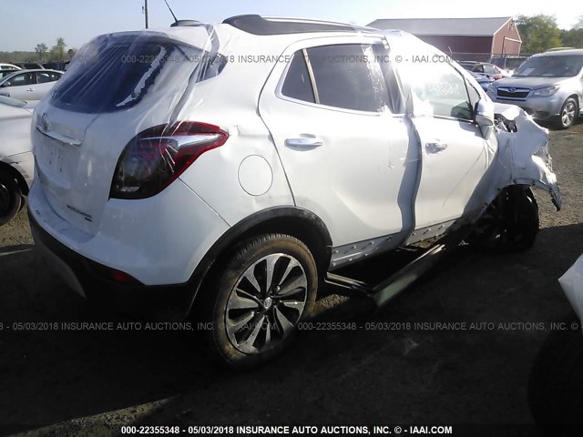 KL4CJGSB0HB047038 - 2017 BUICK ENCORE ESSENCE WHITE photo 4