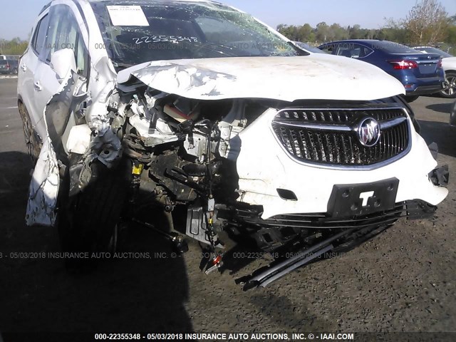 KL4CJGSB0HB047038 - 2017 BUICK ENCORE ESSENCE WHITE photo 6