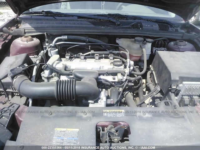 1G1ZS58FX7F184922 - 2007 CHEVROLET MALIBU LS 栗色 照片 10
