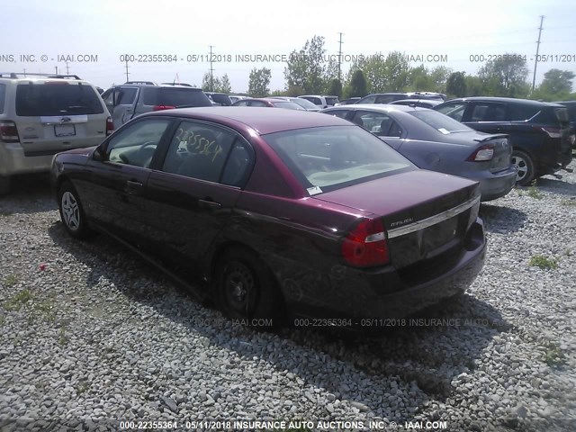 1G1ZS58FX7F184922 - 2007 CHEVROLET MALIBU LS 栗色 照片 3