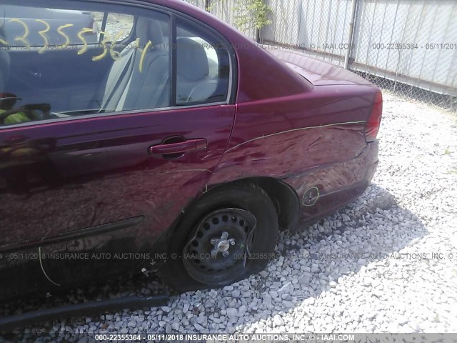 1G1ZS58FX7F184922 - 2007 CHEVROLET MALIBU LS 栗色 照片 6