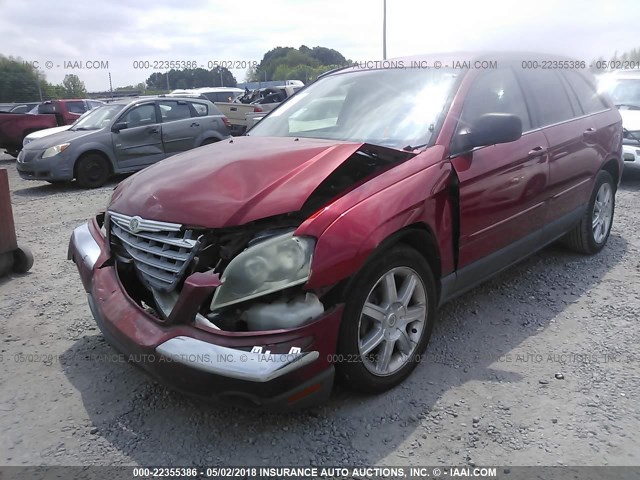 2A4GM68466R641241 - 2006 CHRYSLER PACIFICA TOURING MAROON photo 6