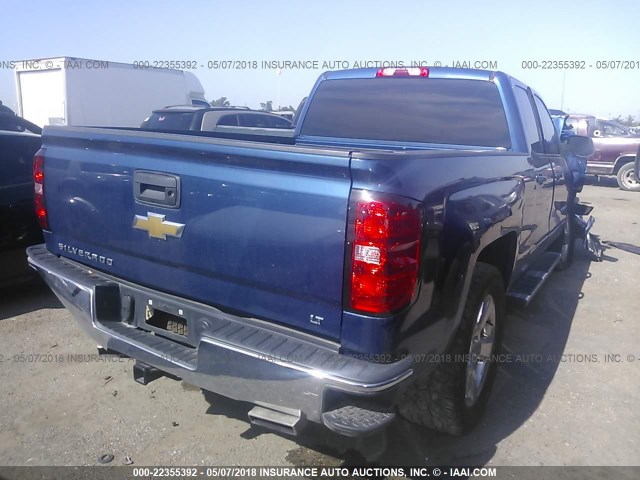 1GCRCREC4FZ262646 - 2015 CHEVROLET SILVERADO C1500 LT BLUE photo 4