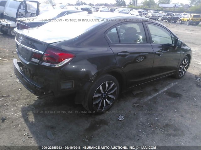 2HGFB2F9XEH547156 - 2014 HONDA CIVIC EXL Qəhvəyi foto 4