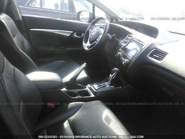 2HGFB2F9XEH547156 - 2014 HONDA CIVIC EXL Qəhvəyi foto 5