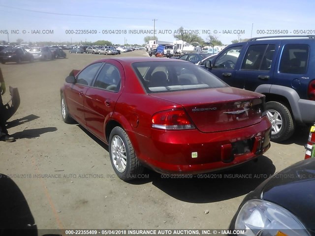 1C3EL46X36N251572 - 2006 CHRYSLER SEBRING RED photo 3