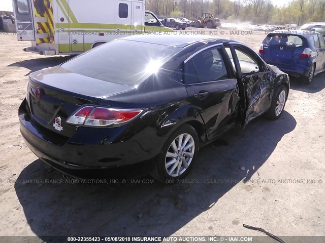 1YVHZ8CH5C5M34523 - 2012 MAZDA 6 I BLACK photo 4