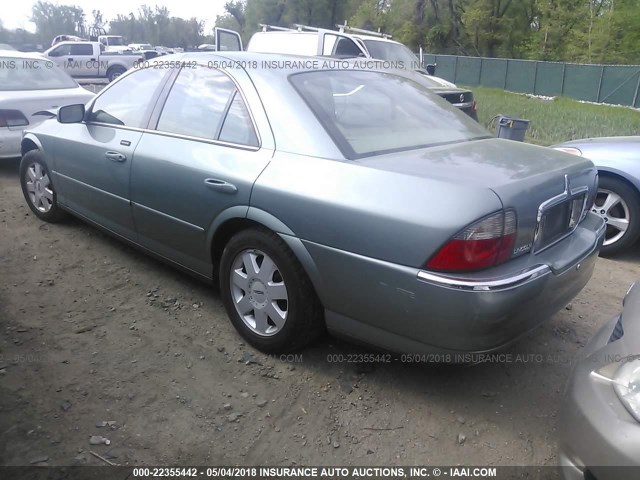 1LNHM86S05Y623721 - 2005 LINCOLN LS BLUE photo 3