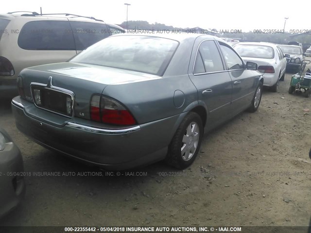 1LNHM86S05Y623721 - 2005 LINCOLN LS BLUE photo 4