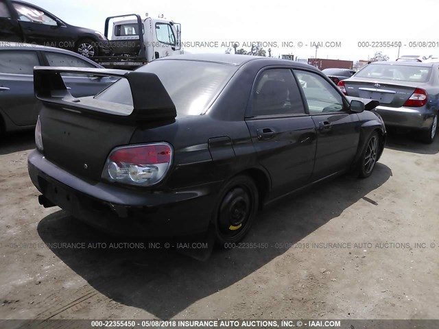 JF1GD79696G506337 - 2006 SUBARU IMPREZA WRX/LIMITED BLACK photo 4