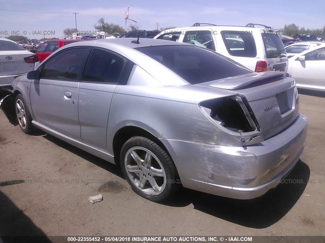 1G8AY11P36Z122851 - 2006 SATURN ION REDLINE SILVER photo 3