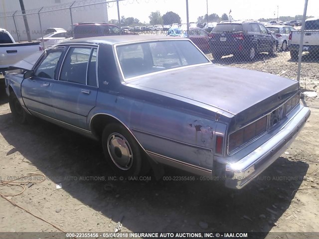 1G1BN51E5KR174459 - 1989 CHEVROLET CAPRICE CLASSIC BLUE photo 3