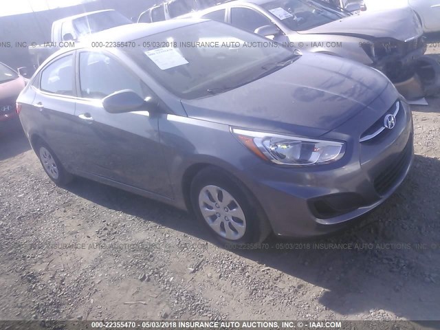 KMHCT4AE6HU273577 - 2017 HYUNDAI ACCENT SE GRAY photo 1