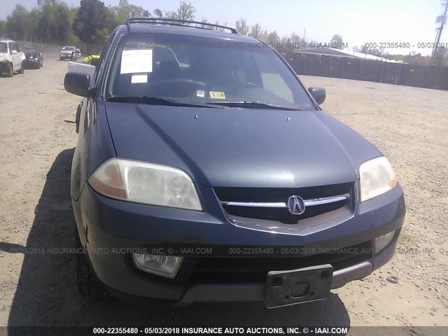 2HNYD18273H542841 - 2003 ACURA MDX GRAY photo 6