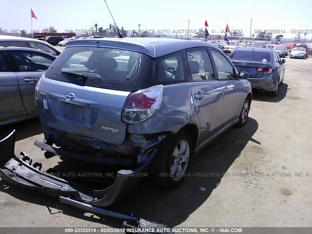 2T1KR32EX6C591672 - 2006 TOYOTA COROLLA MATRIX XR BLUE photo 4