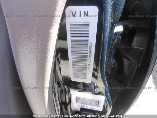 4S6DM58W6Y4405752 - 2000 HONDA PASSPORT EX/LX 绿色 照片 9