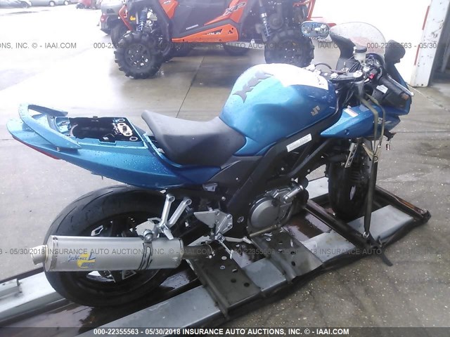 JS1VP53A262101289 - 2006 SUZUKI SV650 BLUE photo 4